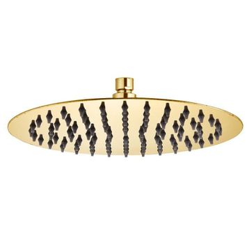 Fause KTD106-G Oval Slim 304 Metal 25 cm Altın Tepe Duş Başlığı