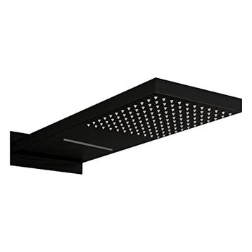Fause KTD110 Ankastre Panel Tepe Şelale Mat Siyah Duş Başlığı