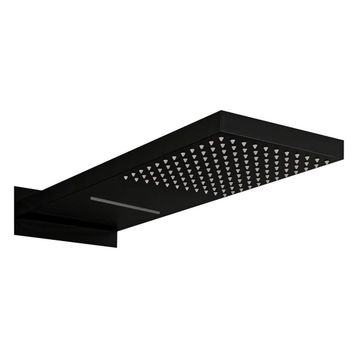 Fause KTD110 Ankastre Panel Tepe Şelale Mat Siyah Duş Başlığı