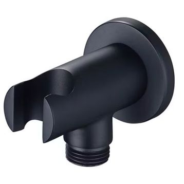 Fause Oval Siyah KDC102-B Ankastre Askılı Duş Çıkış Dirseği