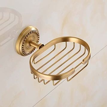 Fause Vintage Antik Pirinç Oval Sabunluk