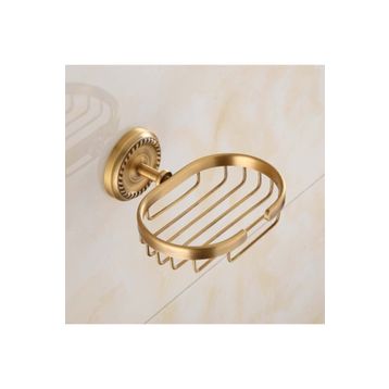 Fause Vintage Antik Pirinç Oval Sabunluk