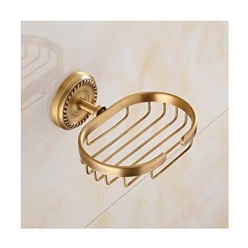 Fause Vintage Antik Pirinç Oval Sabunluk