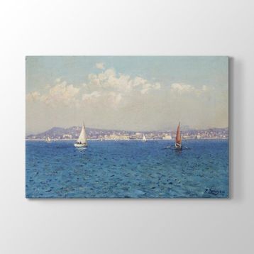 Fausto Zonaro - Fransız Rivierası Tablosu
