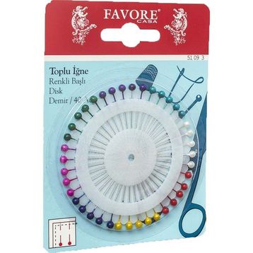 Favore Disk Başlı Toplu İğne