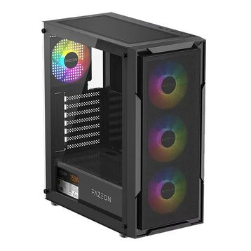 Fazeon F11 F11A750BBM RGB Fanlı 750 W Siyah ATX Gaming Bilgisayar Kasası