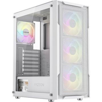 Fazeon F11 F11A750BWM RGB Fanlı 750 W Beyaz ATX Gaming Bilgisayar Kasası
