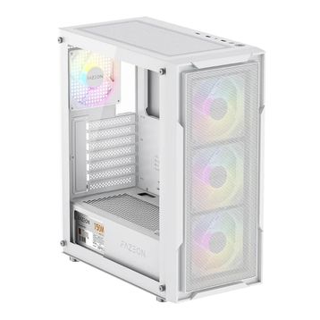 Fazeon F11 F11A750BWM RGB Fanlı 750 W Beyaz ATX Gaming Bilgisayar Kasası
