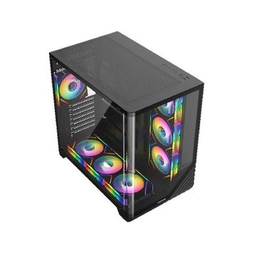 Fazeon F3 F3A750BBQ ARGB Fanlı 750 W Siyah ATX Gaming Bilgisayar Kasası