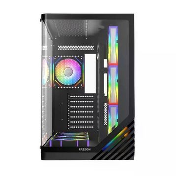 Fazeon F3 F3A750BBQ ARGB Fanlı 750 W Siyah ATX Gaming Bilgisayar Kasası