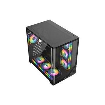 Fazeon F3 F3A750BBQ ARGB Fanlı 750 W Siyah ATX Gaming Bilgisayar Kasası