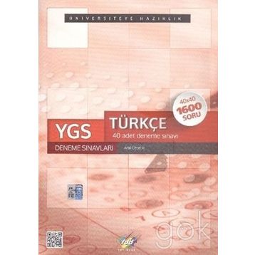 FDD Yayınları YKS 1. Oturum TYT Türkçe 40x40 Deneme Sınavı