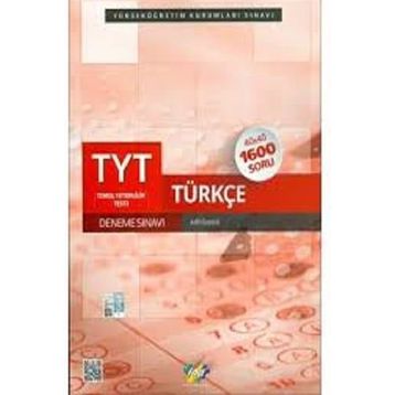 FDD Yayınları YKS 1. Oturum TYT Türkçe 40x40 Deneme Sınavı
