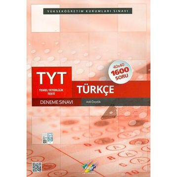 FDD Yayınları YKS 1. Oturum TYT Türkçe 40x40 Deneme Sınavı