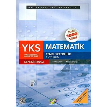 FDD YKS 1.Oturum Matematik 25x40 Temel Yeterlilik Deneme Sınavı - Murat Gençoğlu Şevket Ertem