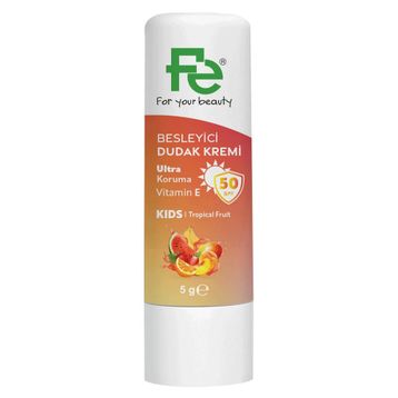 Fe Kids SPF50 Tropical Fruit 5 gr Besleyici Dudak Kremi