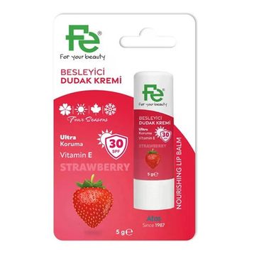 Fe SPF30 Çilekli 5 gr Besleyici Dudak Kremi