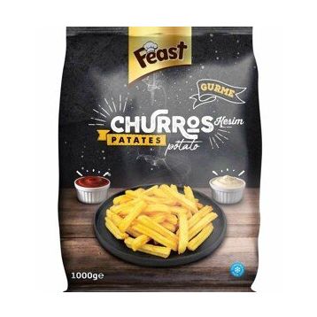 Feast 1 kg Dondurulmuş Churros Patates