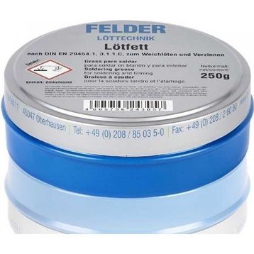 Felder Lötfett 250 gr Lehim Pastası