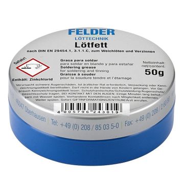 Felder Lötfett 50 gr Lehim Pastası