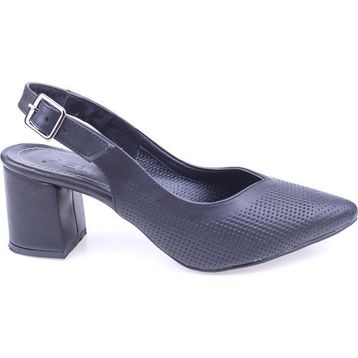 Feles 01-311 Siyah 6.5 cm Topuk Kadın Sandalet