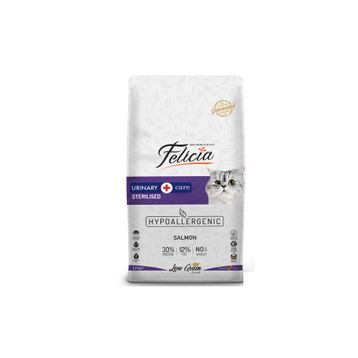 Felicia 12 kg Hipoalerjenik Üriner Sağlığı İçin Düşük Tahıllı Somonlu Kısırlaştırılmış Kedi Maması