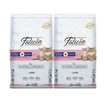 Felicia 2x2 kg Kuzu Etli Hypoallergenic Kitten Mather Anne Yavru Kedi Maması