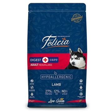Felicia 3 kg Düşük Tahıllı Hipoalerjenik Kuzu Etli Orta ve Büyük Irk Yetişkin Köpek Maması