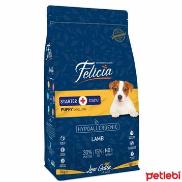 Felicia 3 kg HypoAllergenic Kuzulu Küçük/Orta Irk Düşük Tahıllı Yavru Köpek Maması