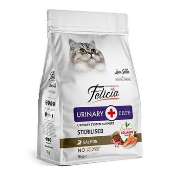 Felicia 5 kg Kolajenli Somonlu HypoAllergenic Az Tahıllı Kısırlaştırılmış Kedi Maması