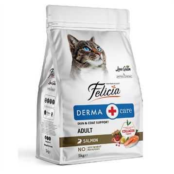 Felicia 5 kg Kolajenli Somonlu HypoAllergenic Az Tahıllı Kısırlaştırılmış Kedi Maması
