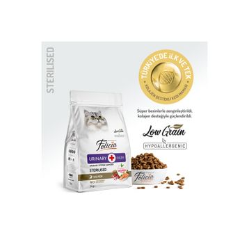 Felicia Hipoalerjenik Kolejen Destekli Somonlu Kısırlaştırılmış 5 kg Kedi Maması