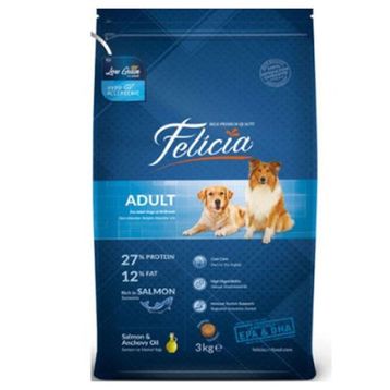 Felicia Medium Large Somonlu 3 kg Yetişkin Köpek Maması