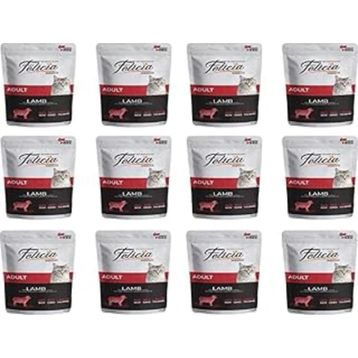 Felicia Pouch Kuzu Etli Tahılsız 85 gr Kedi Yaş Maması