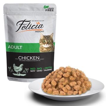 Felicia Pouch Tavuk Etli Tahılsız 85 gr Kedi Yaş Maması