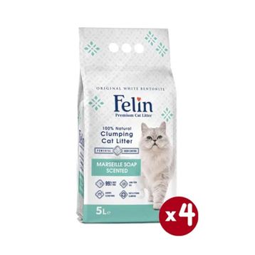 Felin 4x5 lt Marsilya Sabun Kokulu Kedi Kumu