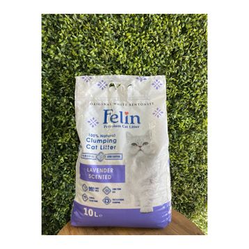 Felin Lavanta Kokulu Topaklanan İnce Taneli 10 lt Kedi Kumu