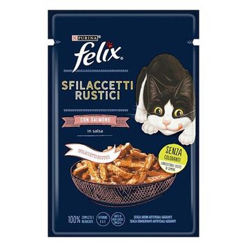 Felix 12x80 gr Tasty Shreds Somonlu Lezzetli Et Dilimleri Yaş Kedi Maması