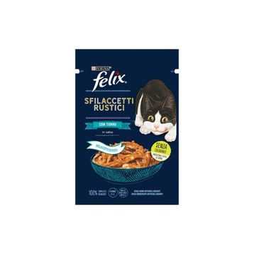 Felix 6x80 gr Pouch Tasty Shreds Ton Balıklı Lezzetli Et Dilimleri Yetişkin Kedi Konservesi