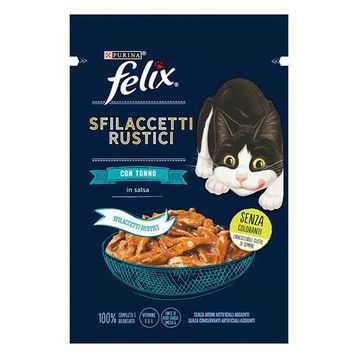 Felix 6x80 gr Pouch Tasty Shreds Ton Balıklı Lezzetli Et Dilimleri Yetişkin Kedi Konservesi