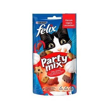 Felix 8x60 gr Party Mix Karışık Izgara Lezzetleri Kedi Ödül Maması