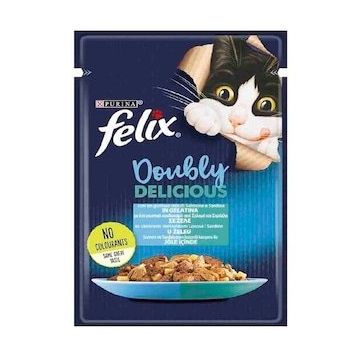 Felix Çifte Lezzet Somonlu ve Sardalyalı Yaş13x85 gr Kedi Maması