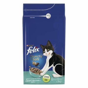Felix Crunchy & Soft 1.5 kg Somon Ve Ton Balıklı Kedi Kuru Maması