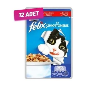 Felix Junior 12x100 gr Etli Yavru Kedi Maması