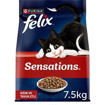 Felix Kattenvoer Sensations Tavuklu ve Sığır Etli 7.5 kg Kuru Kedi Maması