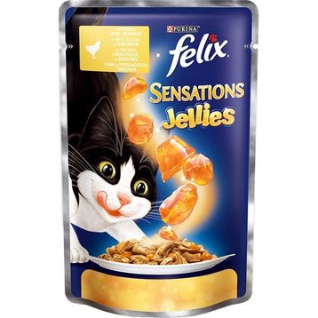 Felix Sensations Tavuklu Havuçlu Pounc 12x100 gr Yetişkin Kedi Maması