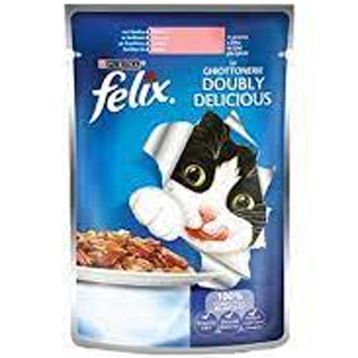Felix Somonlu 12x100 gr Yetişkin Kedi Konservesi