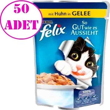 Felix Tavuklu 50x100 gr Kedi Maması