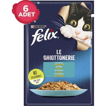 Felix Ton Balıklı Pouch 6 x 85 gr Yetişkin Kedi Yaş Mama Konserve