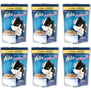 Felix Yavru Tavuk Etli Pouch 6x85 gr Kedi Yaş Maması